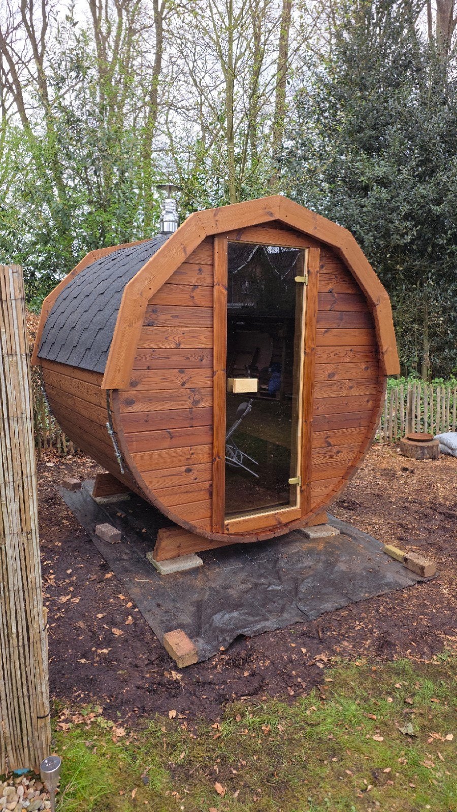 Livraison et installation gratuites du sauna 2M Barrel - 10 , Enlèvement ou Envoi