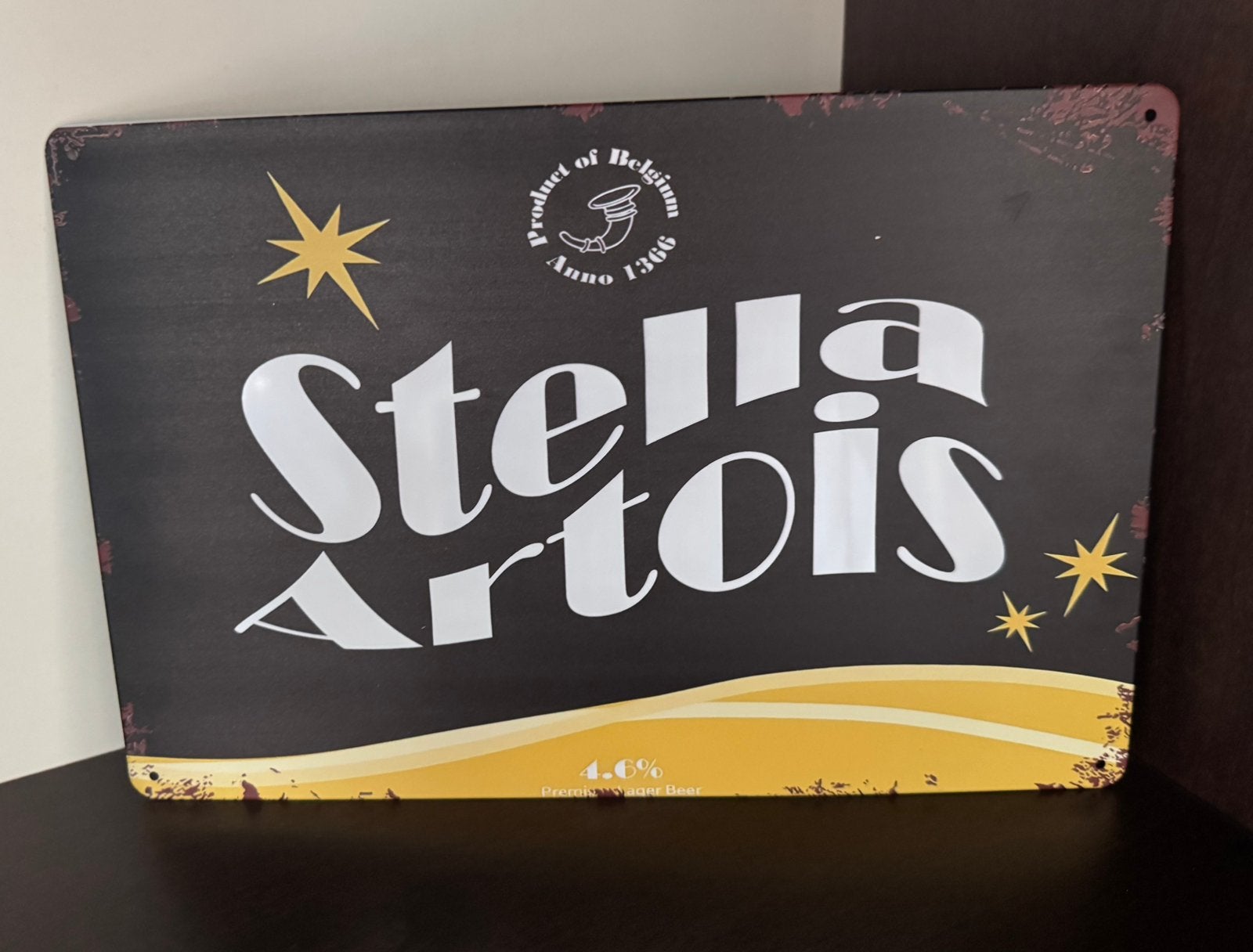 Metalen reclamebord Stella Artois, Verzamelen, Ophalen of Verzenden, Nieuw, Reclamebord, Plaat of Schild, Stella Artois