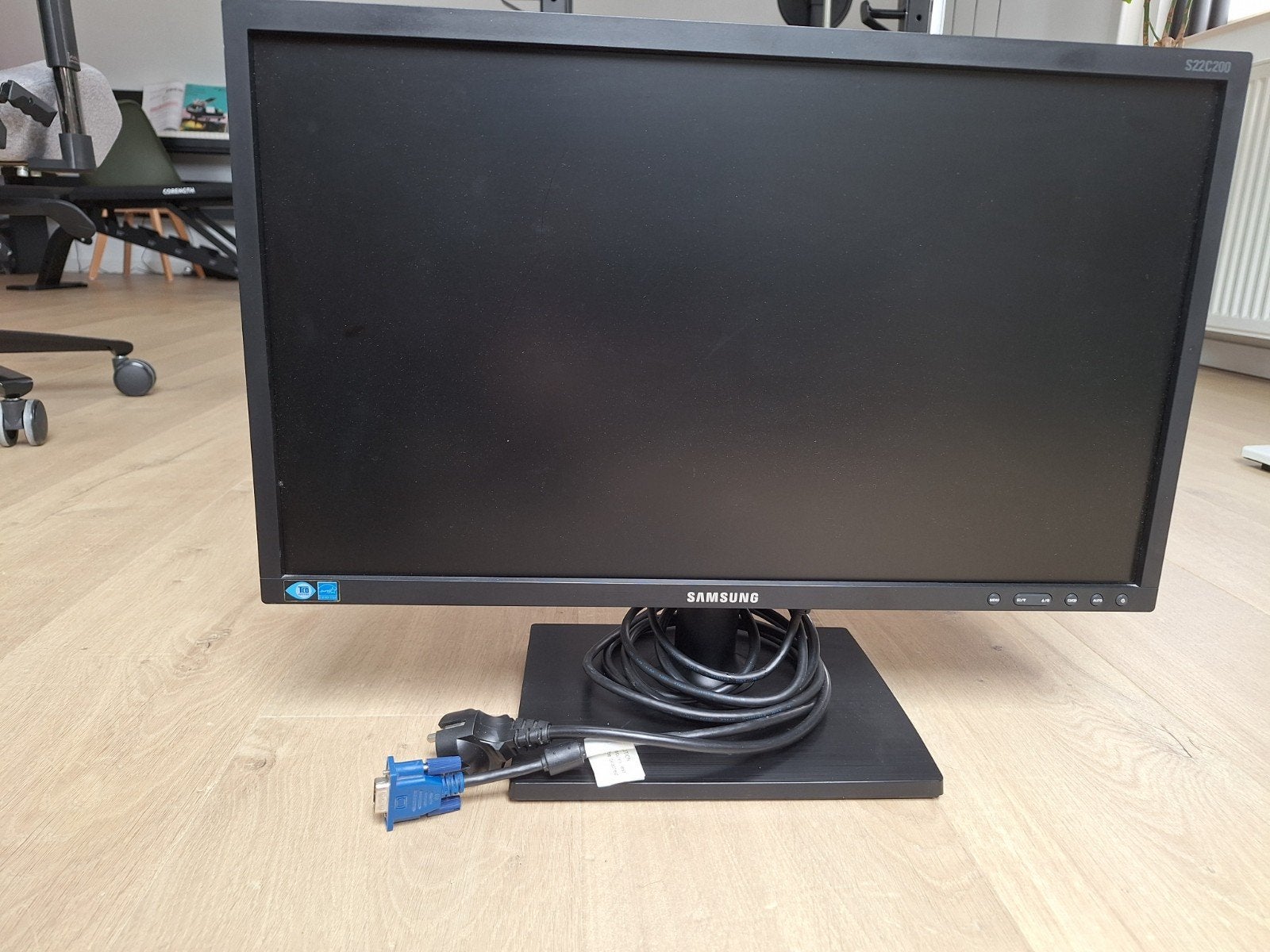 Samsung LS22C20KBS 1080p 21,5inch beeldscherm, Computers en Software, Monitoren, Ophalen, DVI, Kantelbaar