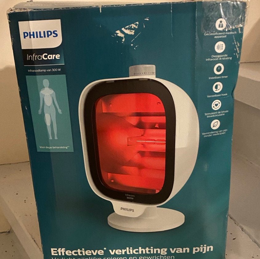 Lampe infrarouge Philips InfraCare 300 W , boîte d’origine, Enlèvement, Comme neuf