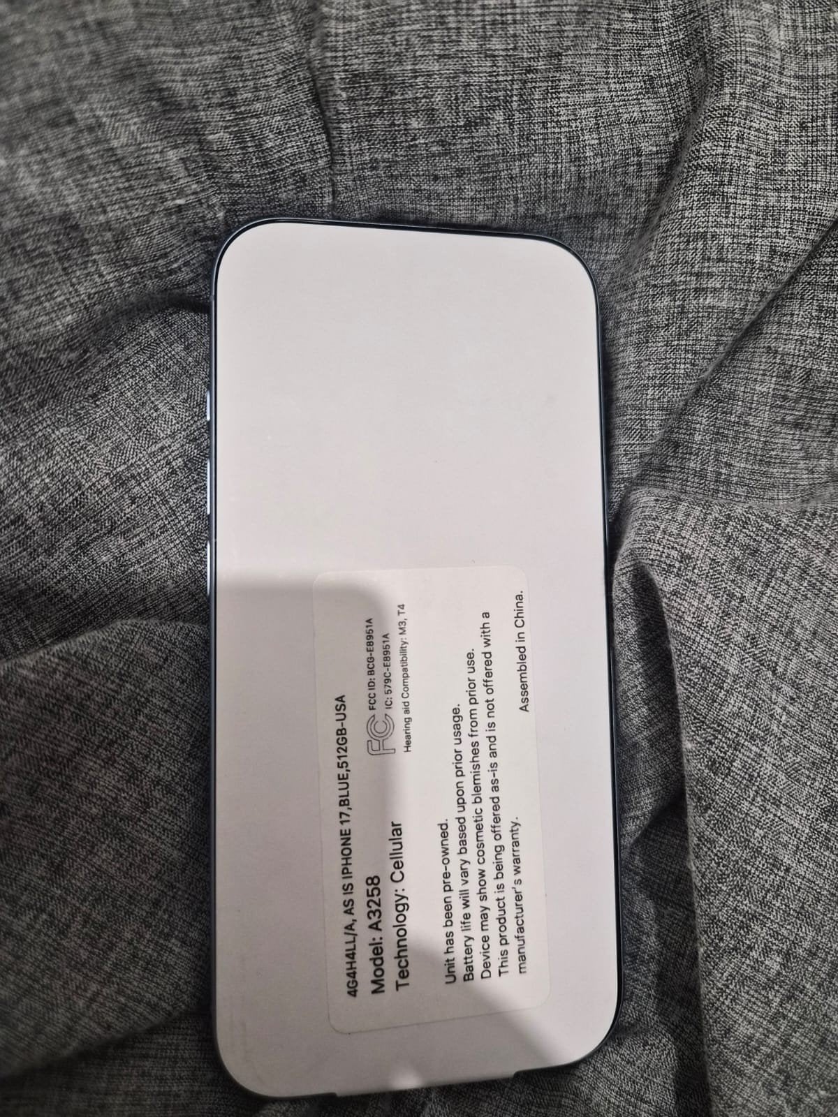 iphone 17 e sim 512 gb, Télécoms, USB-C, Autres types, Reconditionné, Apple