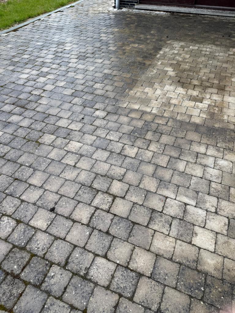 Betonklinkers 14x14x6, Tuin en Terras, Ophalen, Gebruikt, Beton, 10 m² of meer