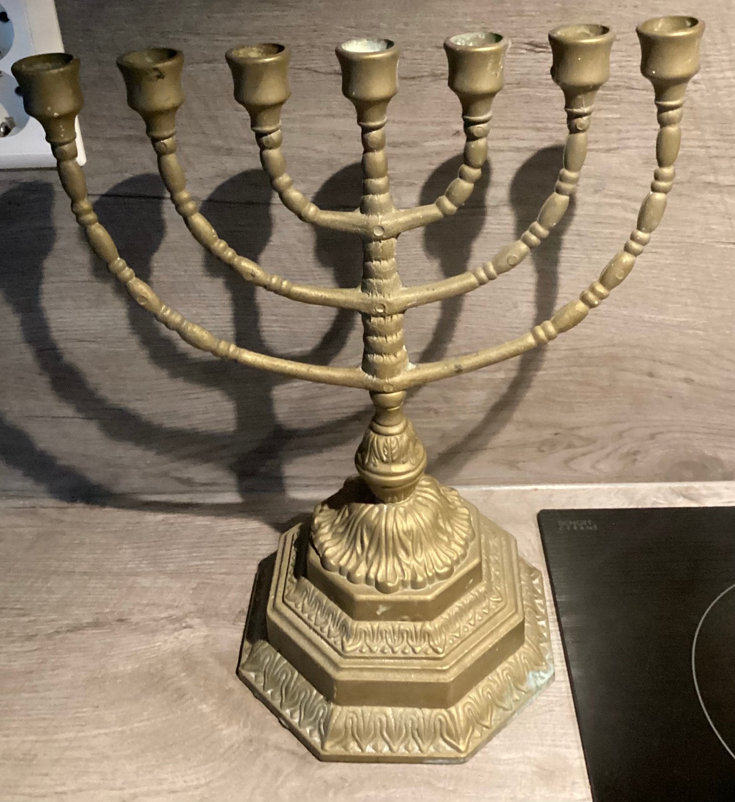 MENORAH MOOI! Zwaar koper ,afmetingen op foto’s, Ophalen of Verzenden