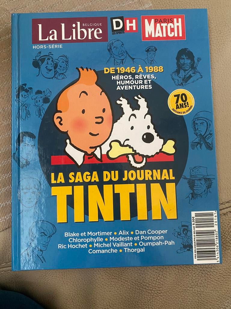 La saga du journal tintin 70 ans la libre belgique, Une BD, Enlèvement ou Envoi, Neuf