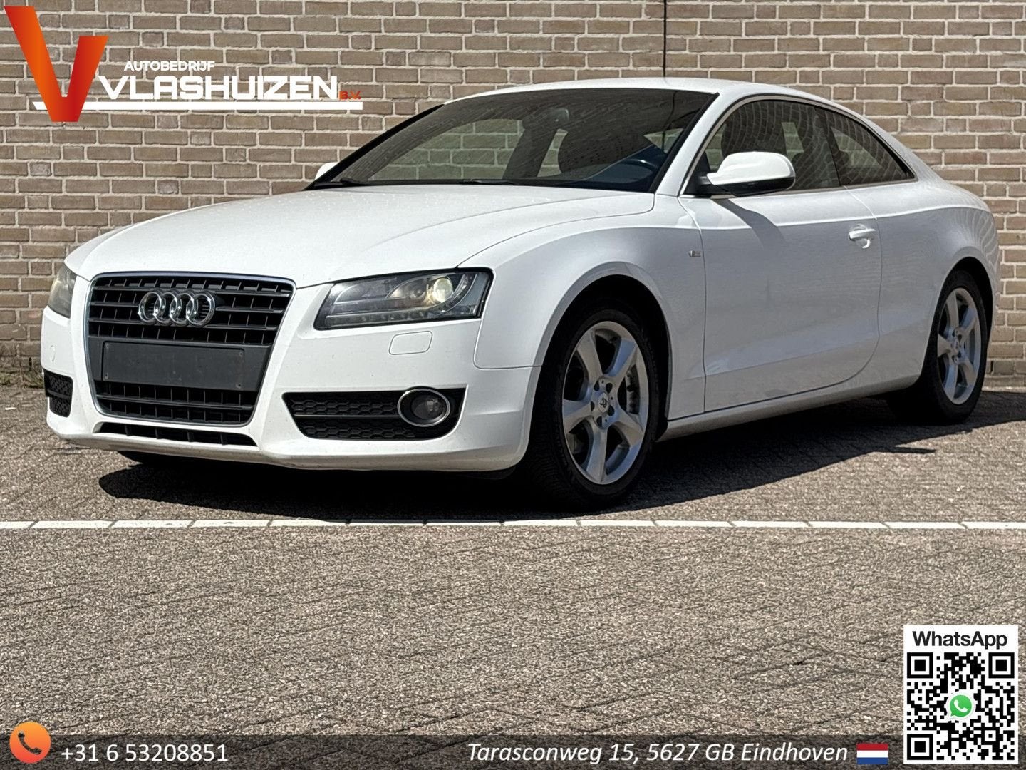 Audi A5 Coupé 2.0 TDIe Pro Line | Leder | Cruise | PDC | Cli, Auto's, Zwart, Cruise Control, Wit, 115 g/km