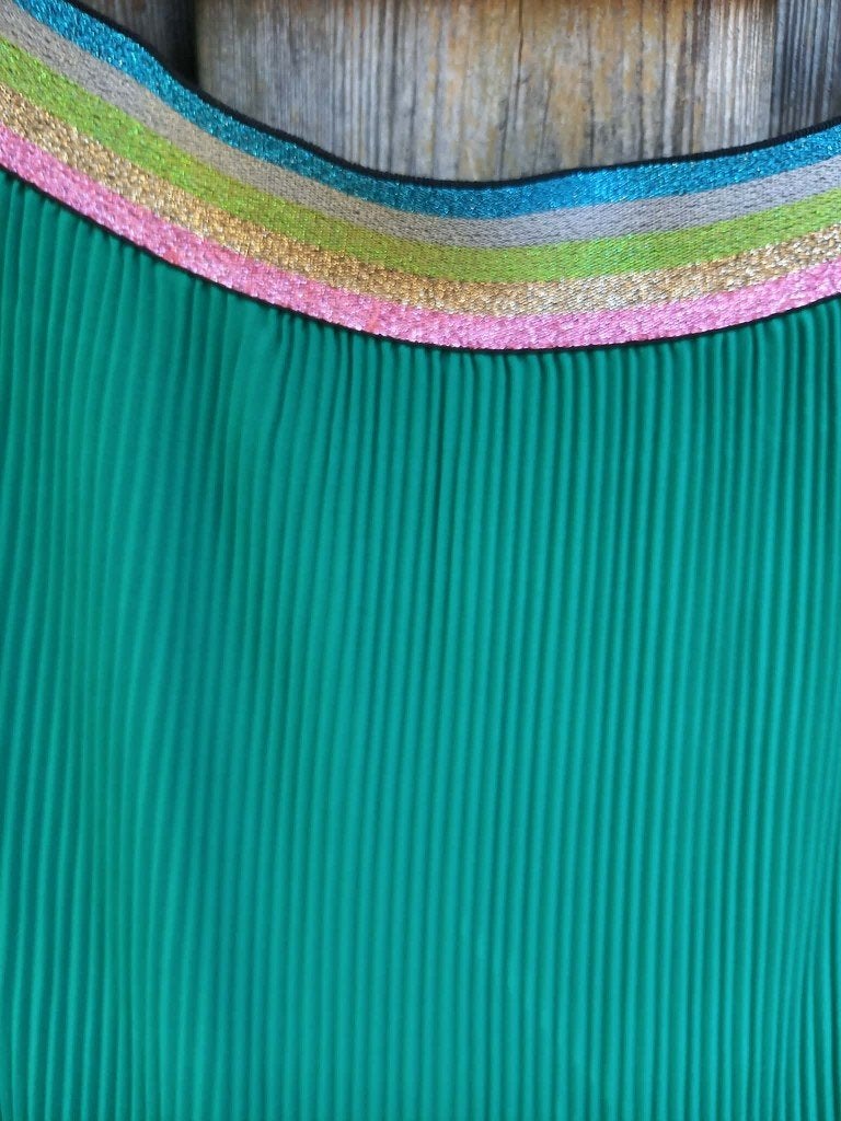 Mooie voile groene gevoerde rok, 54/56, A-model, 97 cm lang, Enlèvement ou Envoi
