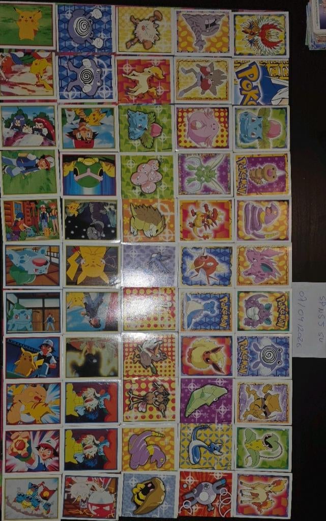 FOR SALE – HUGE VINTAGE POKÉMON STICKER LOT (100+ BOOMER/, Ophalen of Verzenden