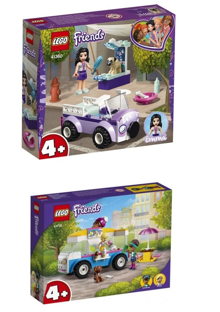 Camion de crème glacée et camion pour chats LEGO Friends, Neuf, Enlèvement ou Envoi, Lego, Ensemble complet