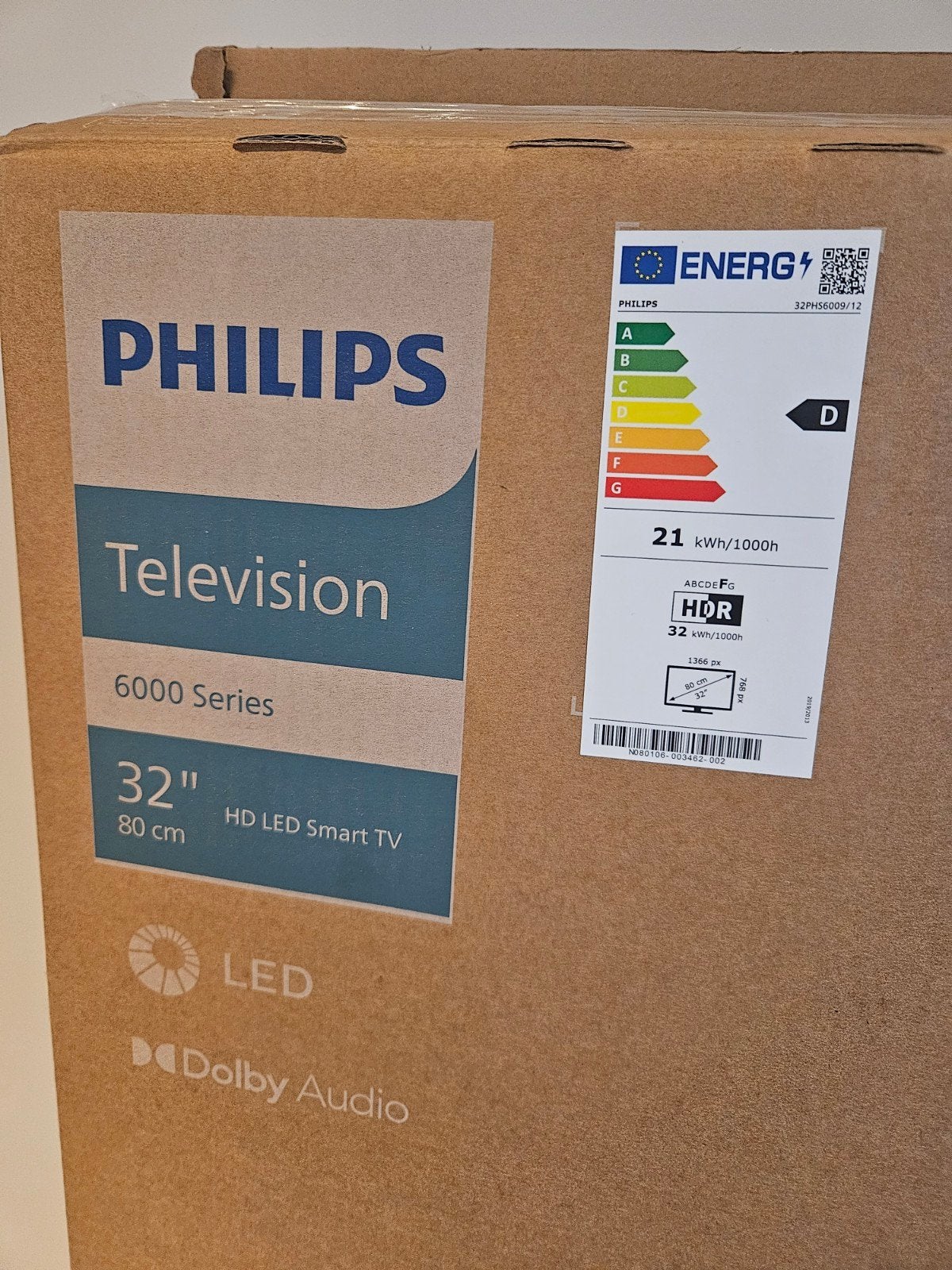 Philips Smart TV 32 pouces (80 cm), modèle 32PHS6009/12, Enlèvement