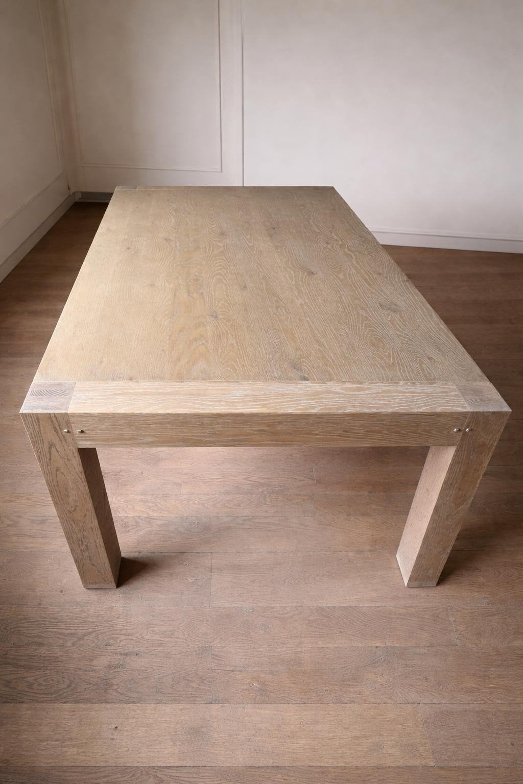 grote zware massief eiken tafel afhalen in Bekkevoort, Huis en Inrichting, Ophalen