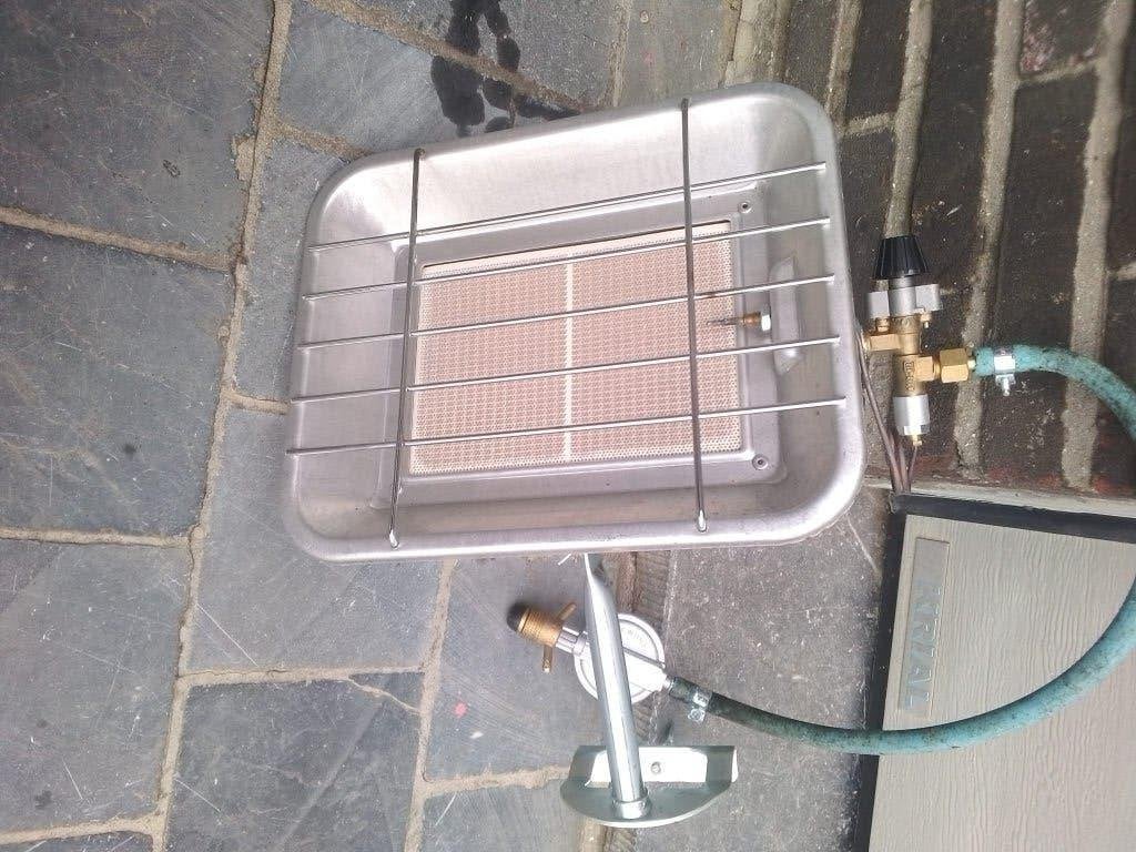 Terrasverwarmer op gas, Jardin & Terrasse, Chauffage de terrasse, Enlèvement, Comme neuf, Gaz