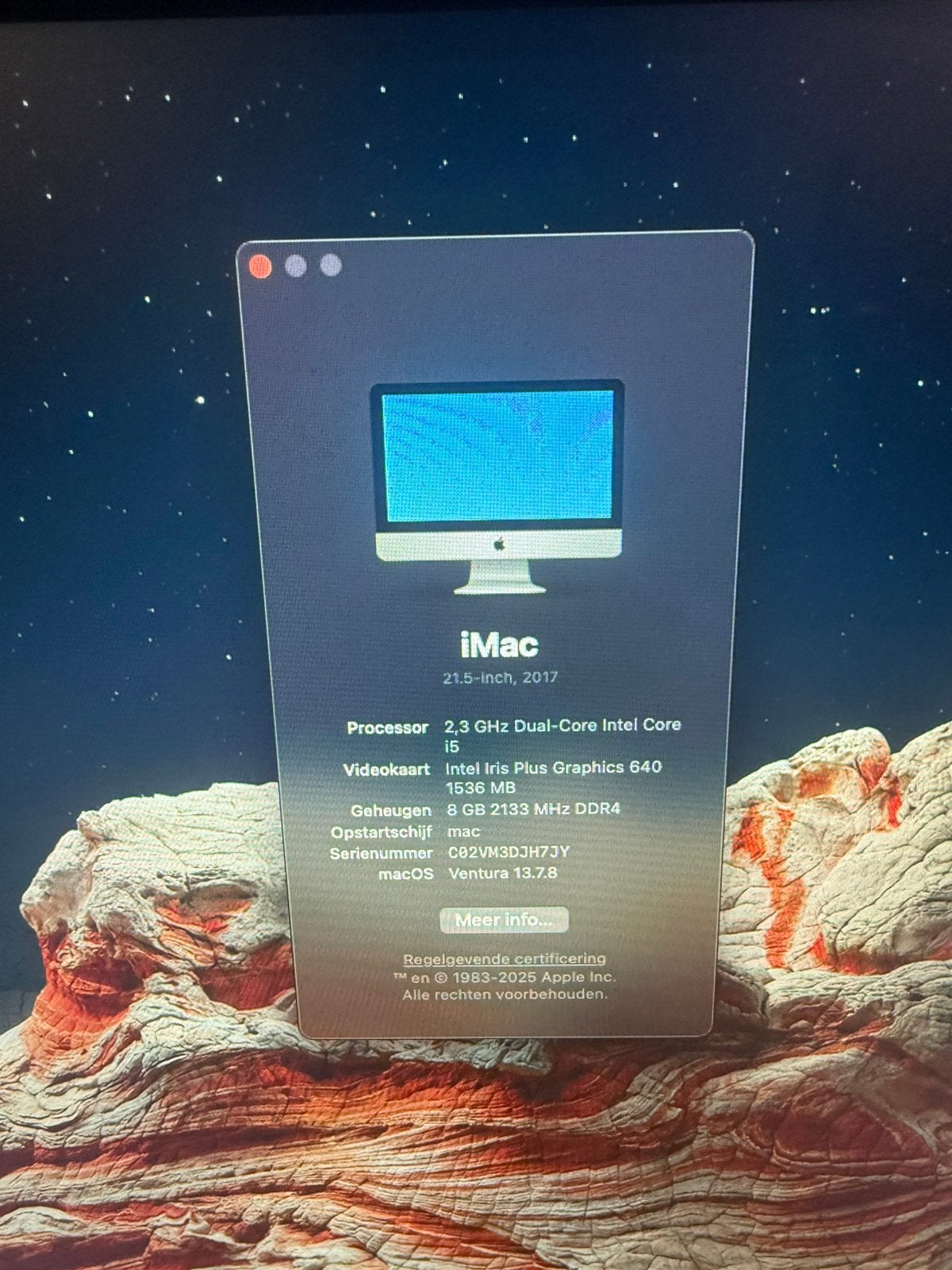 Imac 21,5 inch 2017, Computers en Software, Ophalen, 2 tot 3 Ghz, IMac, Zo goed als nieuw