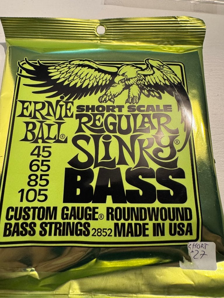 Ernie Ball 2852 Short Scale Nickel Wound Regular Slinky Bass, Muziek en Instrumenten, Ophalen of Verzenden, Nieuw, Elektrische basgitaar