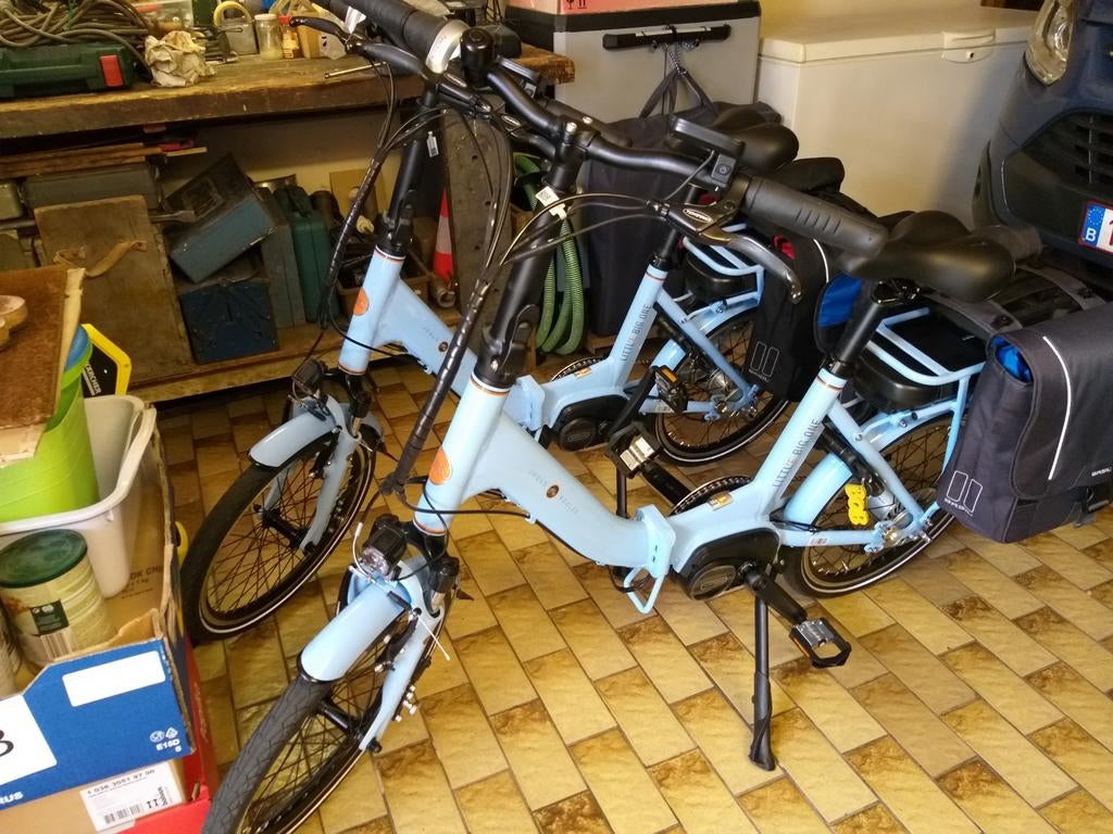 Jools littl' E Big One / plooi fietsen / kleur blauw., 55 à 59 cm, Enlèvement, Comme neuf, 50 km par batterie ou plus