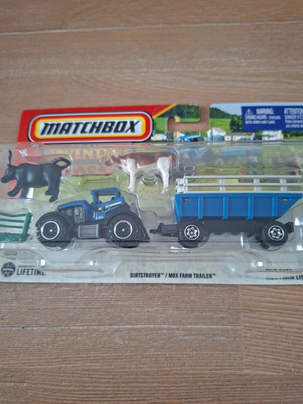 matchbox Adventure pack Dirtstroyer Farm Trailer, Enlèvement ou Envoi, Neuf, Tracteur et Agriculture