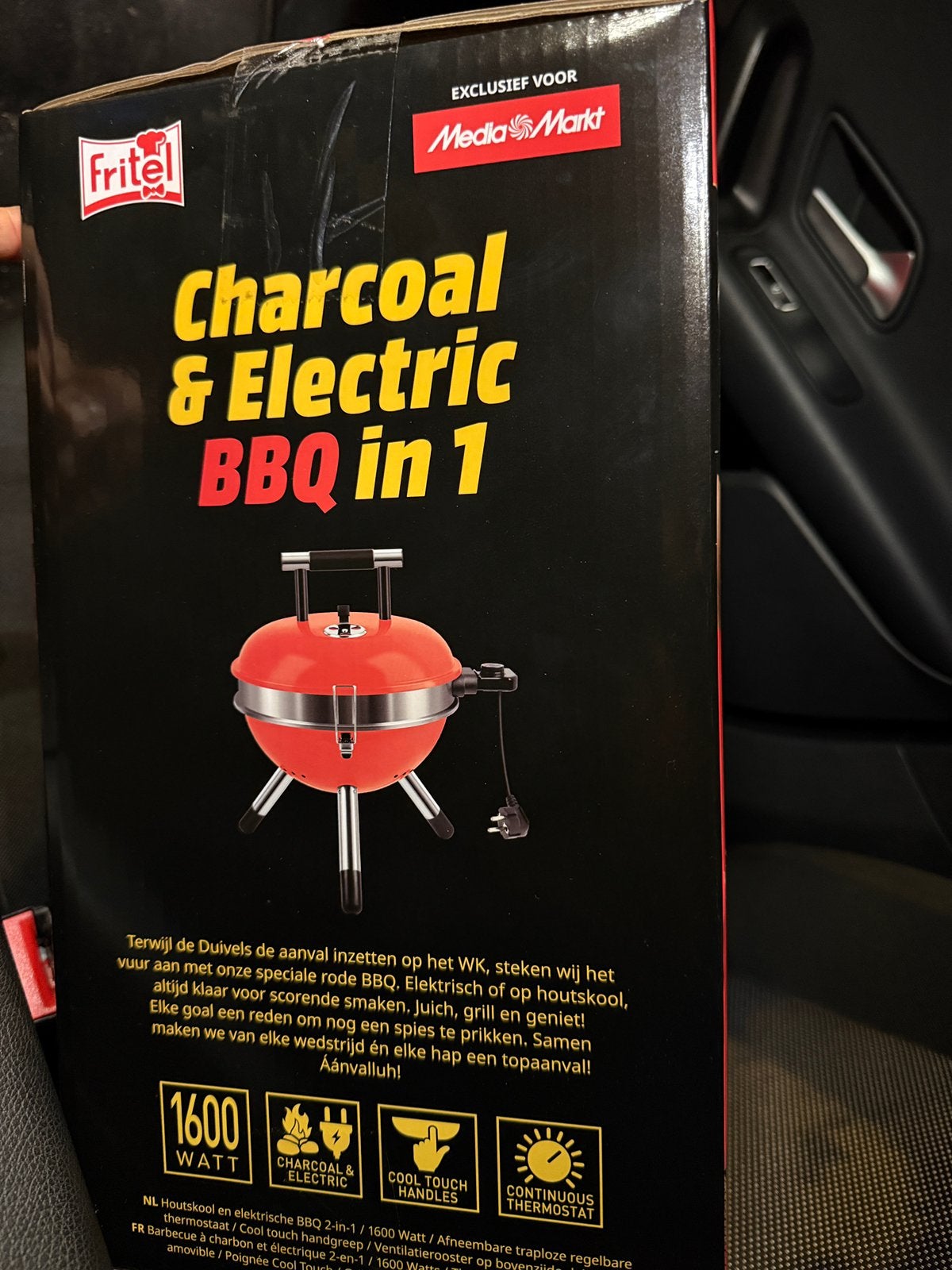 BBQ elektrisch en houtskool, Ophalen, Nieuw