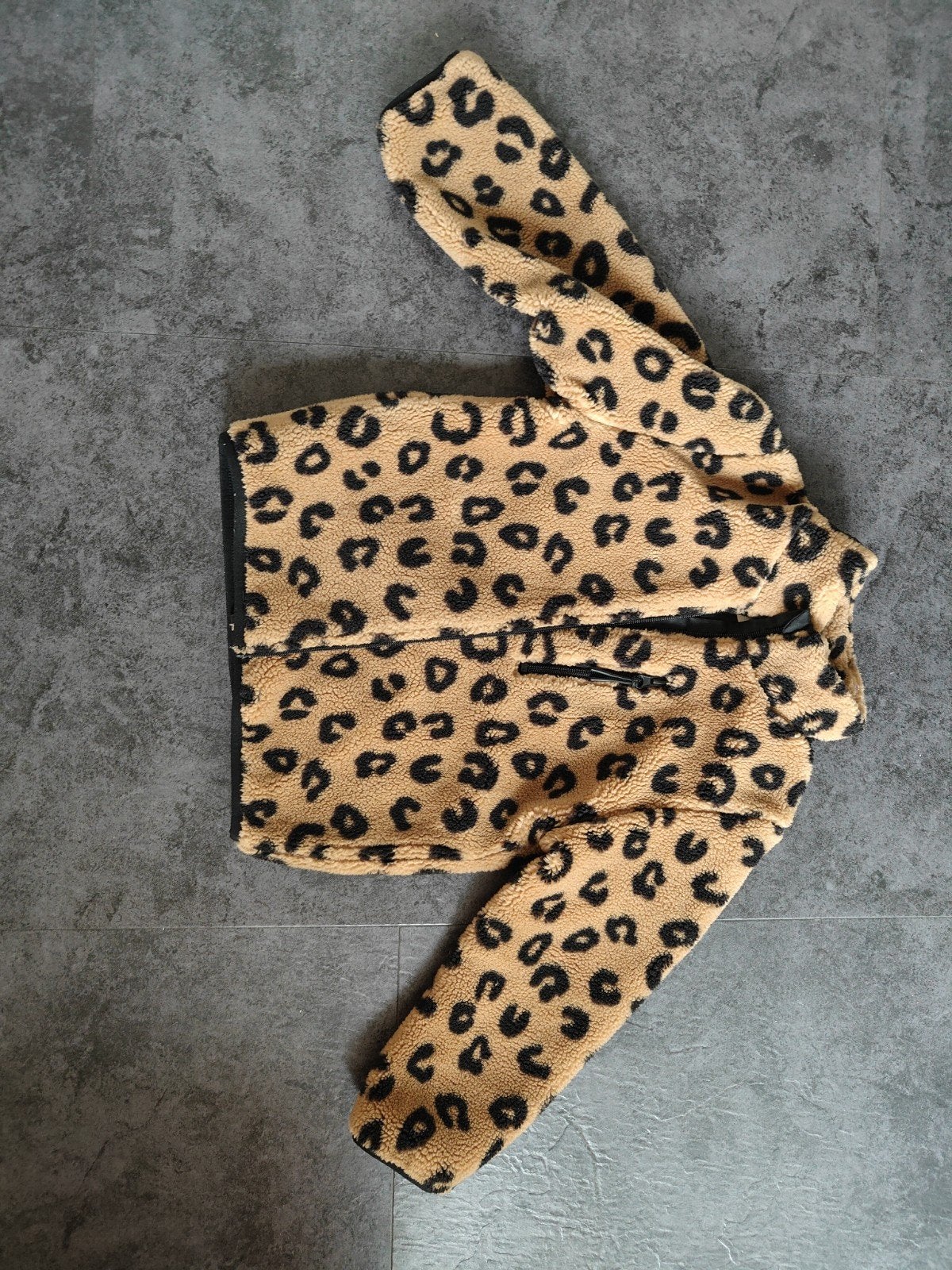 Fleece jas tijgermotief 110/116, Enlèvement