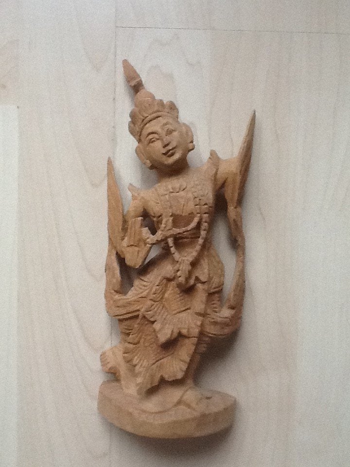 BEELD HOUT, Antiek en Kunst, Ophalen, Hout, Beeld