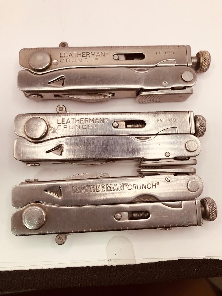 Outil multifonction CRUNCH de Leatherman Vintage, pliable, Caravanes & Camping, Outils de camping, Utilisé, Enlèvement ou Envoi