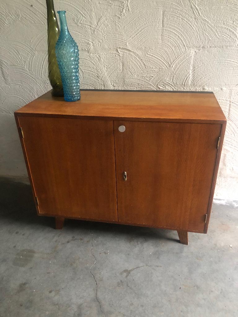 Vintage retro kastje tv-kastje dressoir ‘60, Ophalen, Gebruikt, Met deur(en)