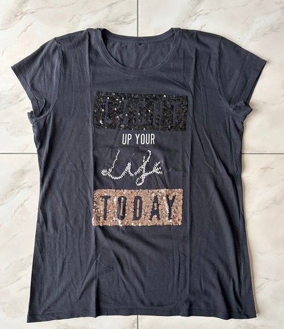 t-shirt maat xxl (nr7598), Kleding | Dames, Grote Maten, Ophalen of Verzenden, Gedragen, Zwart, Shirt of Top