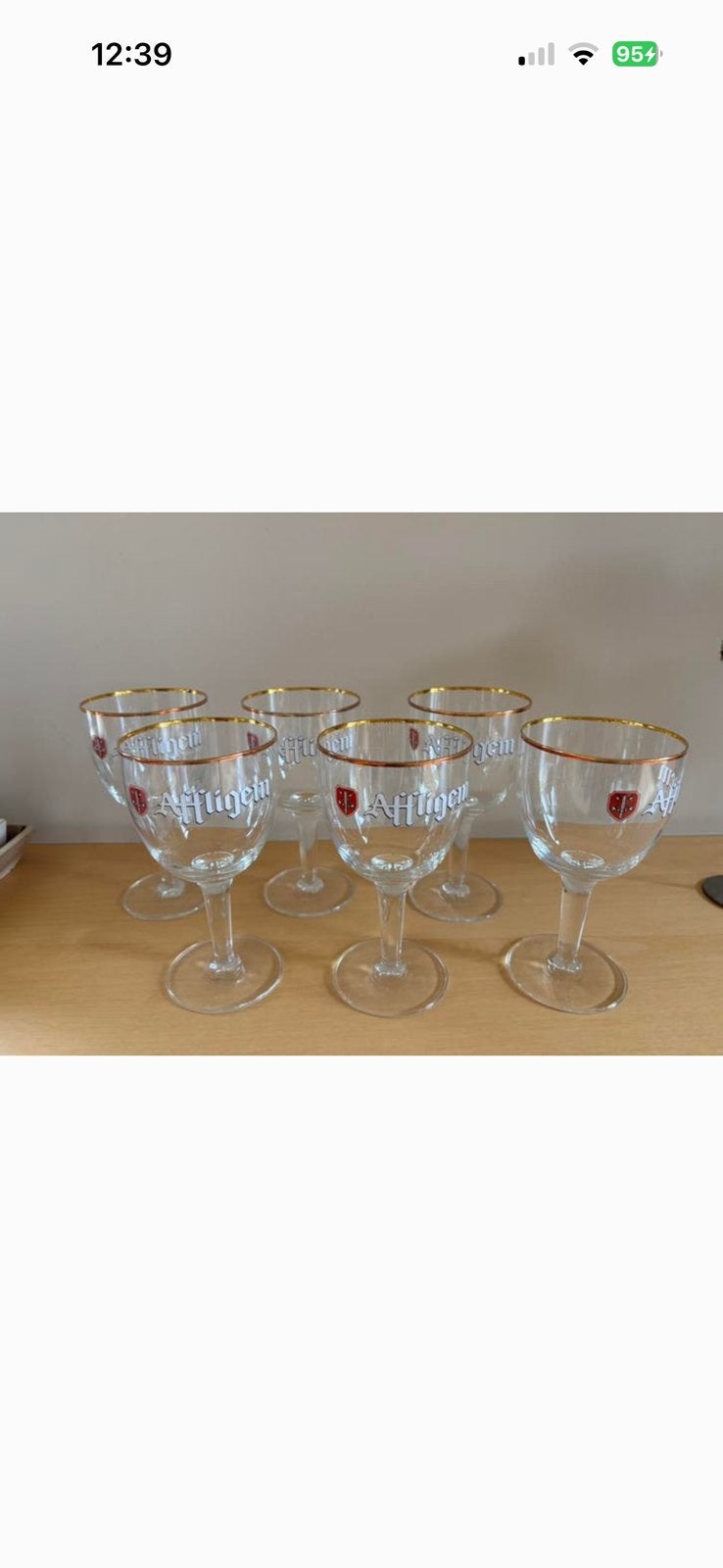 6 verres Affligem 33 cl, Enlèvement ou Envoi