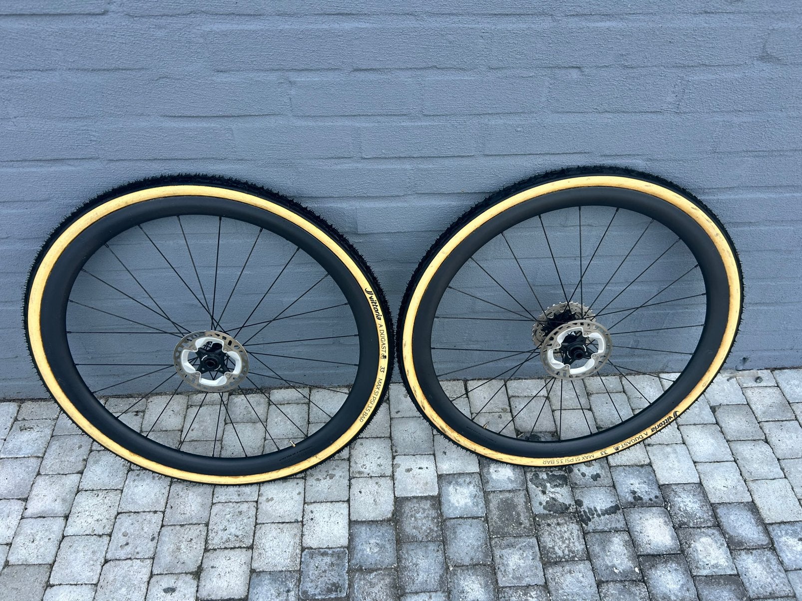 Carbon tubewielen, Fietsen en Brommers, Fietsonderdelen, Ophalen, Zo goed als nieuw, Carbon