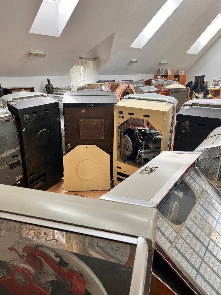 Grote Jukebox Veiling! 100+ jukeboxen, 21 November, Verzamelen, Ophalen, Gebruikt, Wurlitzer