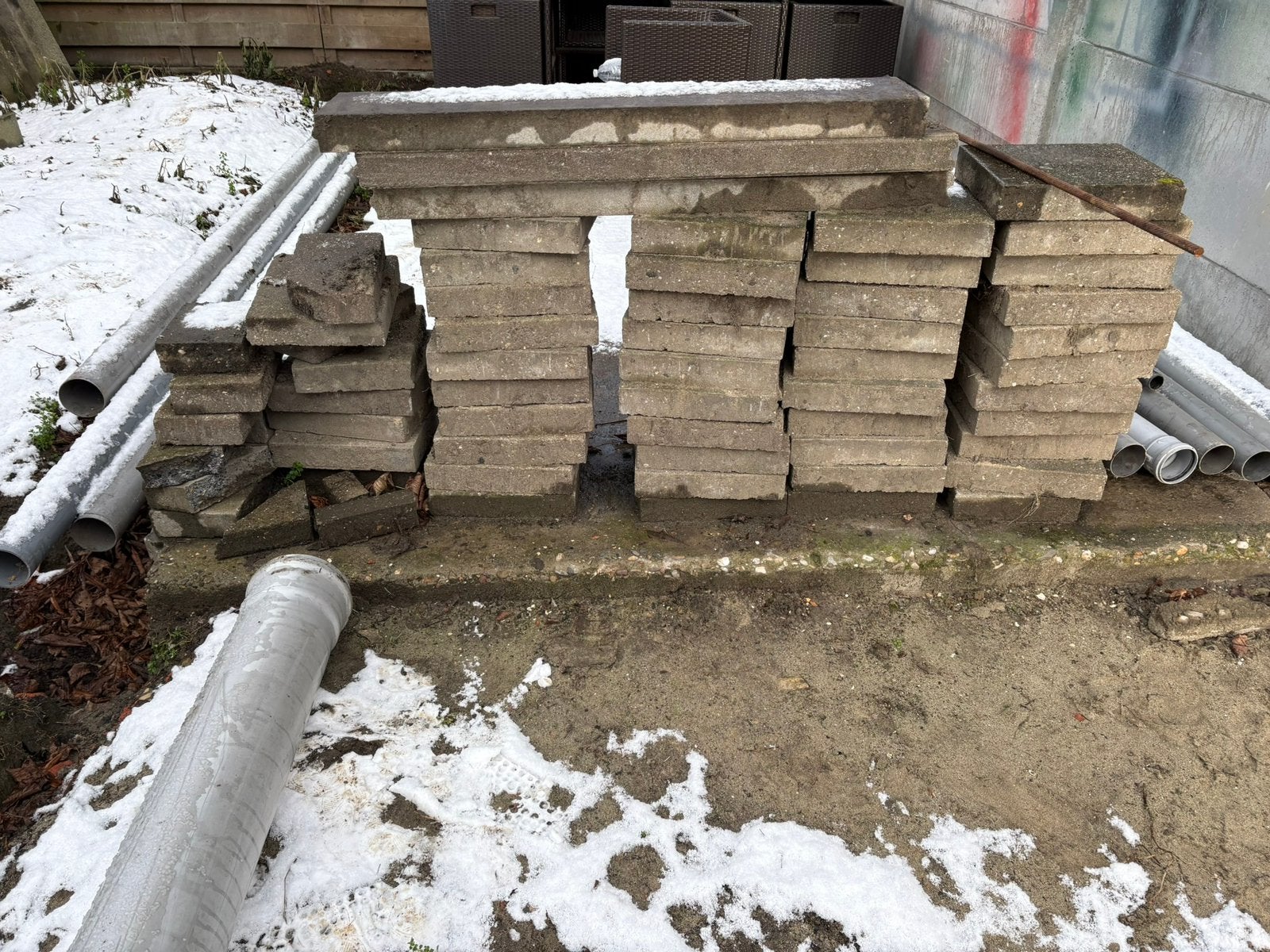 Betondallen/betontegels 30x30, Ophalen, Zo goed als nieuw