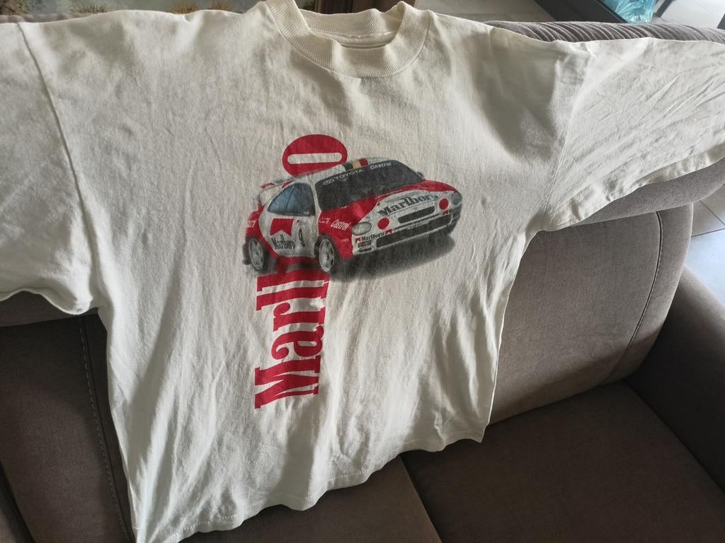Vintage longsleeve shirt Marlboro Rally van Ieper., Kleding | Heren, T-shirts, Ophalen of Verzenden, Maat 56/58 (XL)