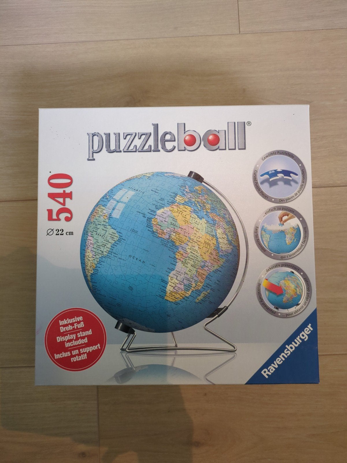 Wereldbol 3D puzzel, Hobby en Vrije tijd, Ophalen, 500 t/m 1500 stukjes, Zo goed als nieuw, Legpuzzel