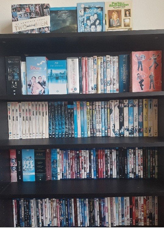 DVD/Blu-ray collectie (verkoop 1 geheel) + Blu-ray speler, Ophalen, Alle leeftijden, Zo goed als nieuw, Blu-ray