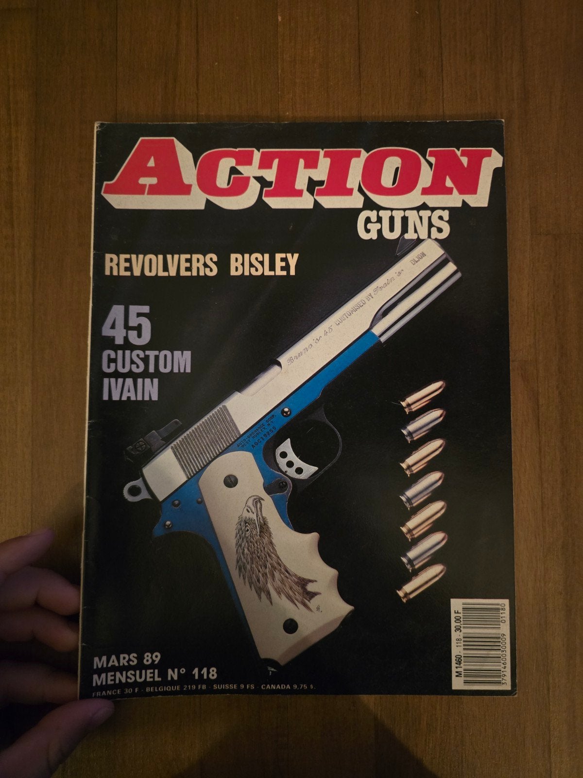 Action Guns #118 — maart 1989 — Revolvers Bisley — 45 Custom, Boeken, Ophalen of Verzenden