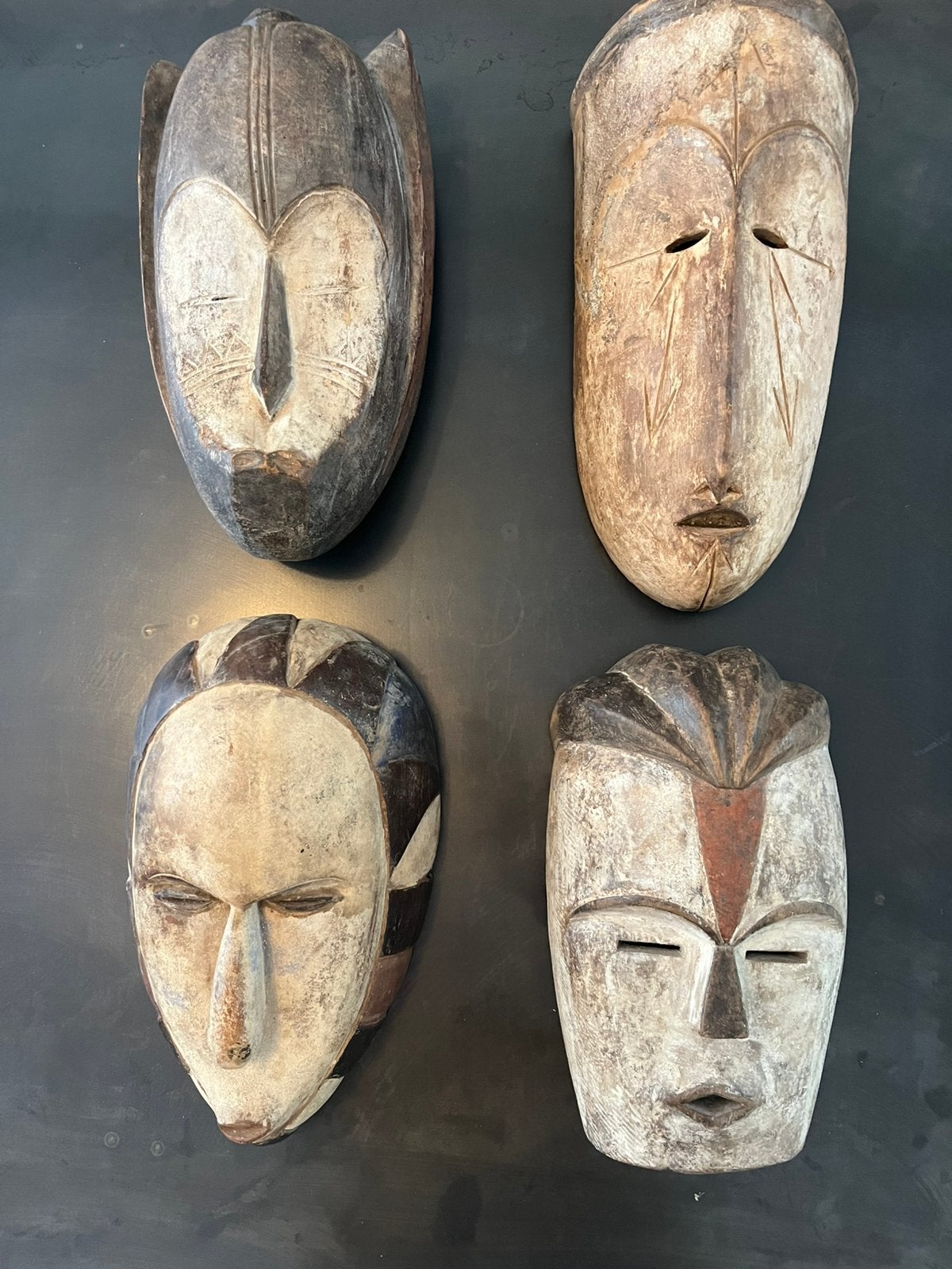 Masques traditionnels Gabon, Antiquités & Art, Art | Autres Art, Enlèvement