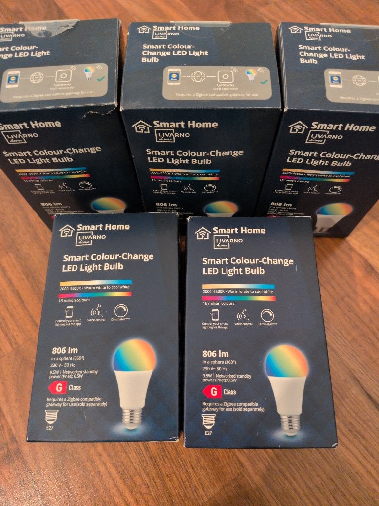 Livarno smart color light bulb - Zigbee, Ophalen of Verzenden, Nieuw, Smart lamp, Smart