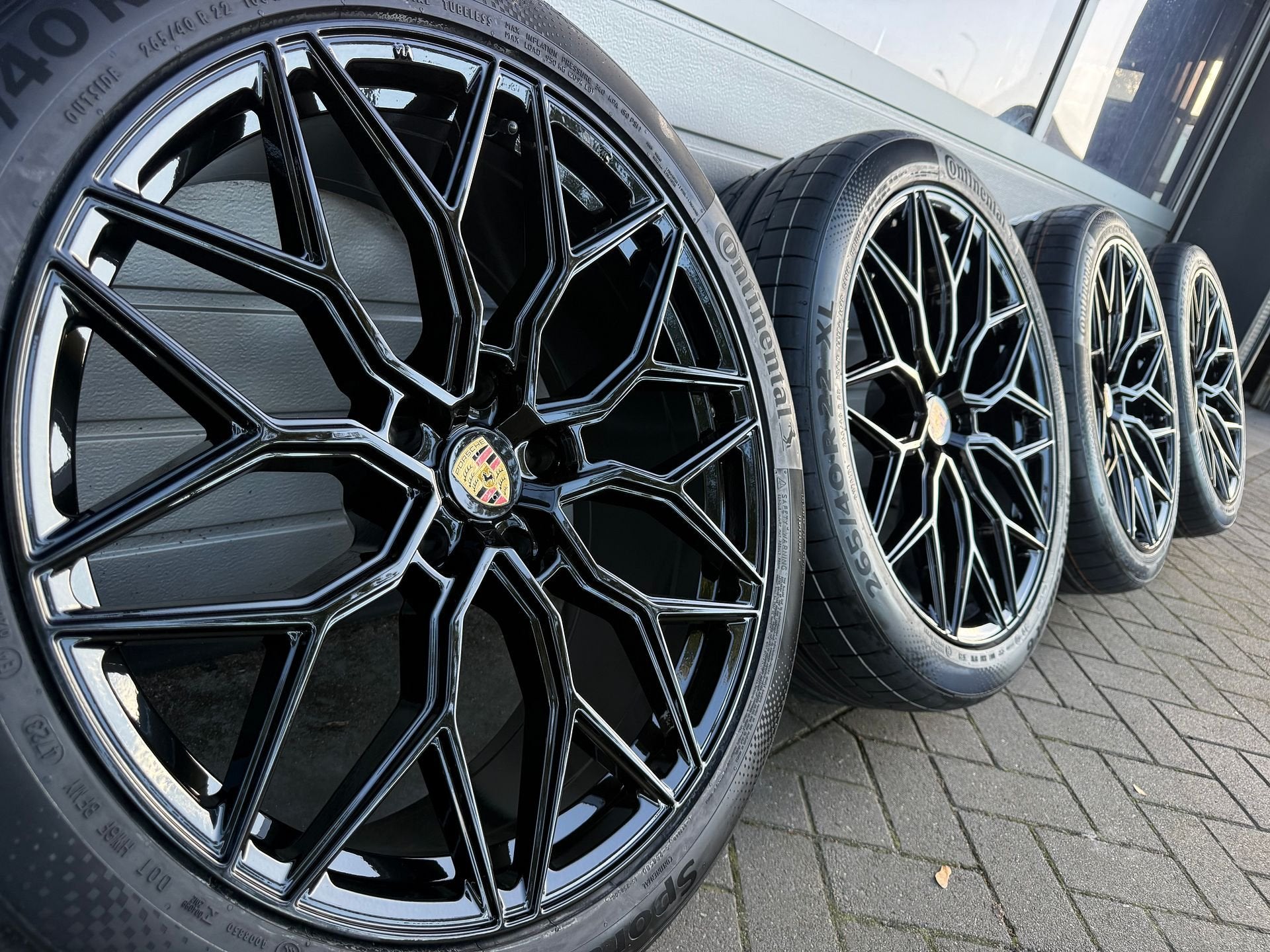 Nieuwe 22 inch Porsche Macan 2 4S Turbo 4 velgen zomerbanden, Auto-onderdelen, -, 265 mm, -, Banden en Velgen