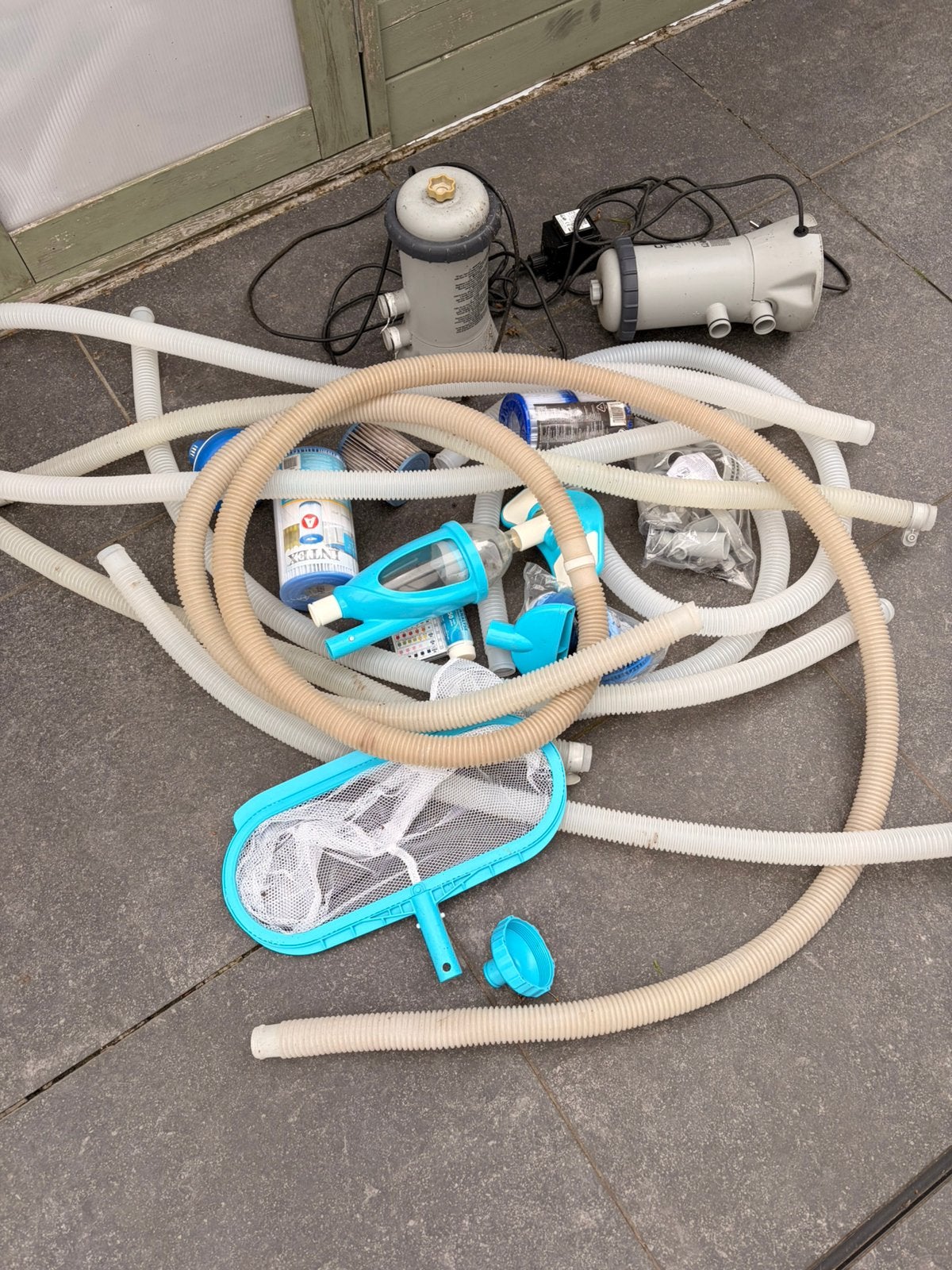 Zwembad Intex toebehoren, Tuin en Terras, Ophalen, Gebruikt, Zwembadpomp