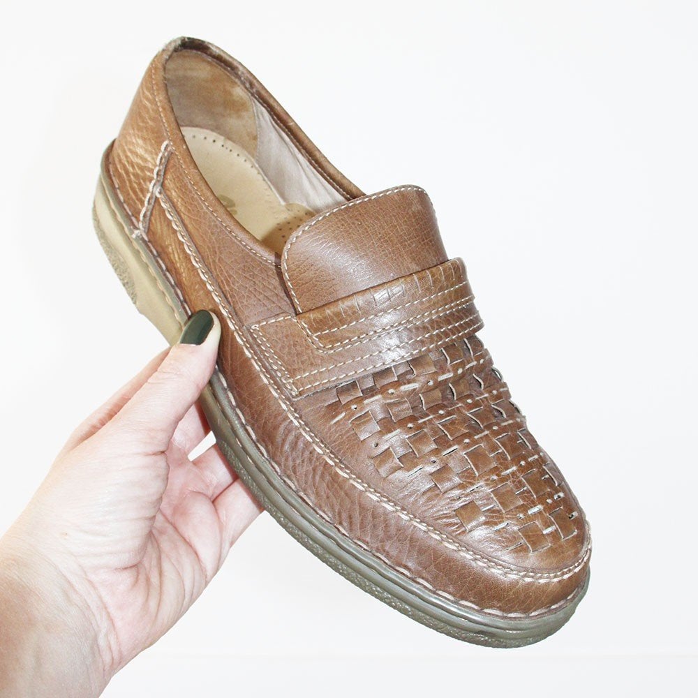 Mooie Leren Sioux Schoenen -s11 (Maat 9/43) € 95,-, Loafers, Bruin, Verzenden, Nieuw