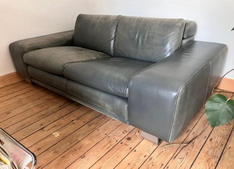 Lederen zetel Roche Bobois, 75 à 100 cm, Design, 150 à 200 cm, Comme neuf