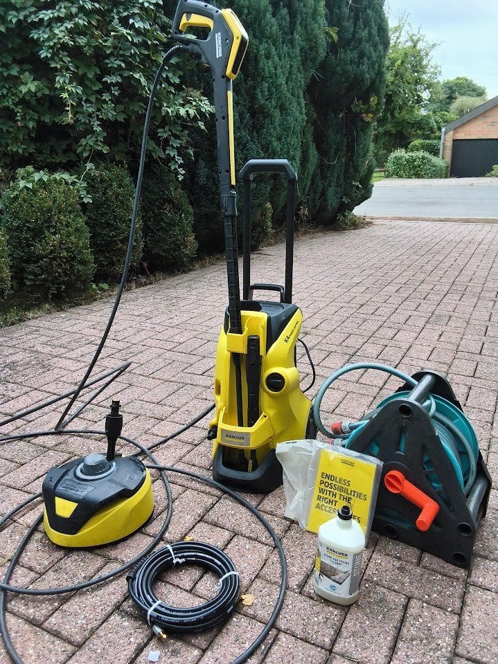 Kärcher K4 Power Control Flex + T-Racer  + accessoires, Électrique, Kärcher, Enlèvement, Utilisé