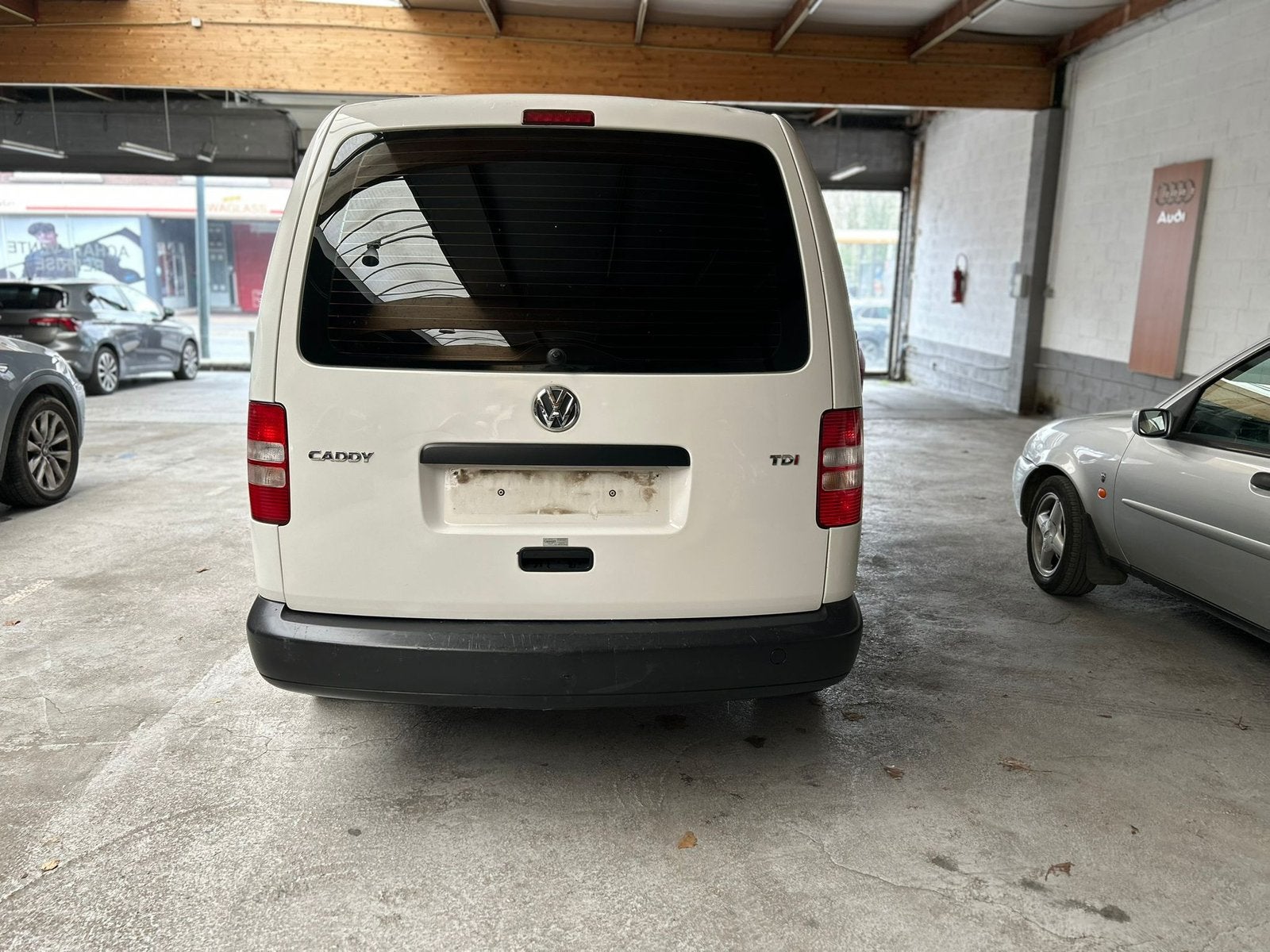 voiture, Auto's, Volkswagen, Voorwielaandrijving, Caddy Combi, Wit, Leder
