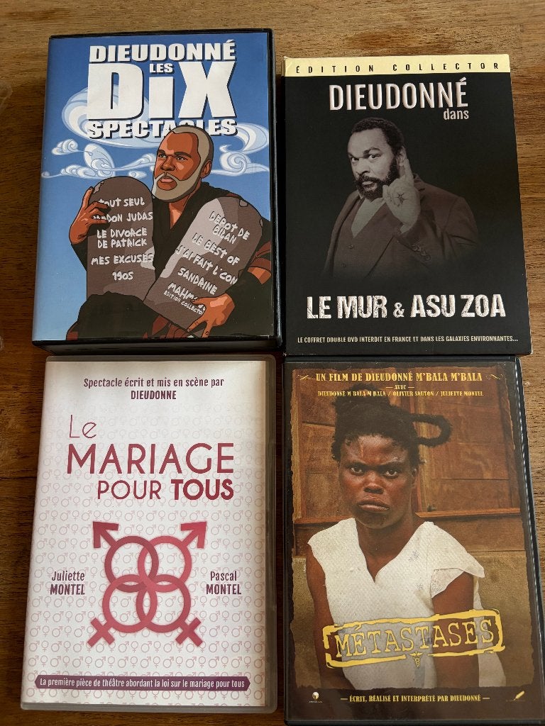 Dieudonné - lot de DVD's, Cd's en Dvd's, Dvd's | Documentaire en Educatief, Ophalen, Gebruikt, Vanaf 16 jaar, Boxset