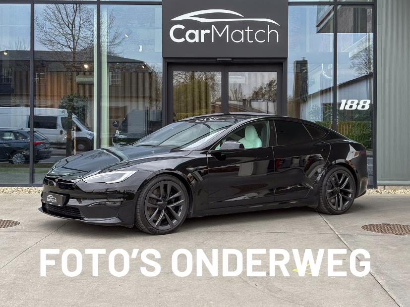 Tesla Model S PLAID | Yoke | Full Self Drive | Luchtvering, Auto's, Tesla, Automaat, 0 cilinders, Model S, Zwart