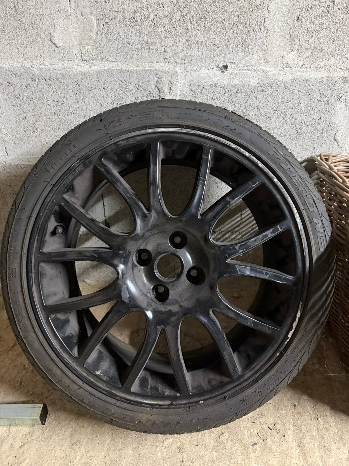 Abarth velg met band, Ophalen, Gebruikt, Banden en Velgen, 17 inch
