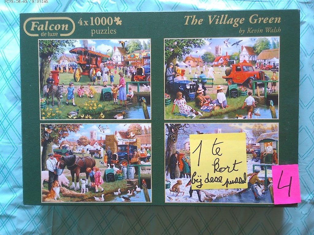 puzzel falcon 3x1000, Hobby en Vrije tijd, Ophalen of Verzenden, Gebruikt