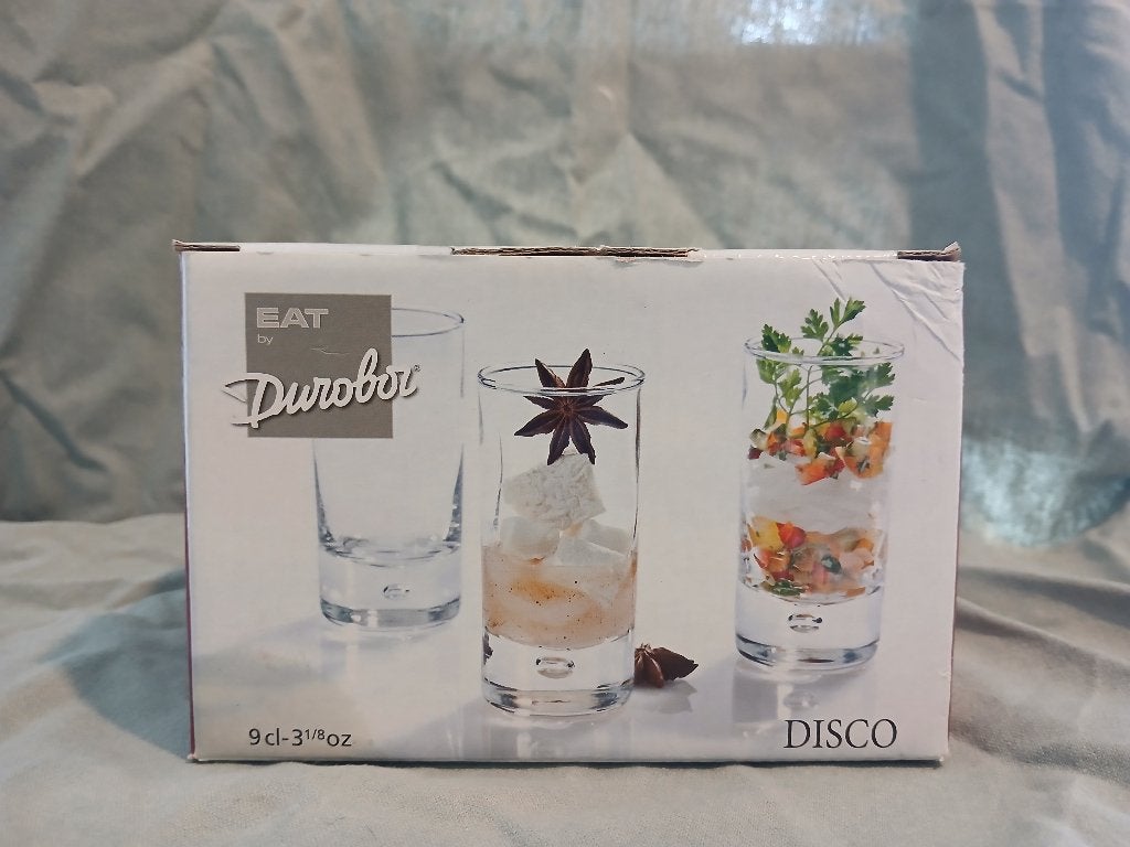 Durobor aperitiefglaasjes / amuseglaasjes (4 stuks), Verre ou Verres, Comme neuf, Verre, Enlèvement