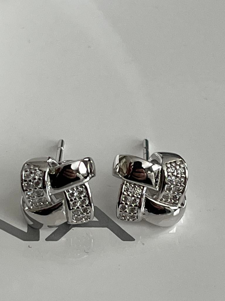 Nona silver oorbellen nieuw 925, Bijoux, Sacs & Beauté, Enlèvement ou Envoi, Comme neuf