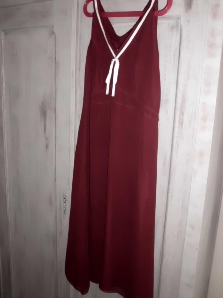 Jurk ENOLAH / maat 36 / bordeau, Kleding | Dames, ENOLAH, Ophalen of Verzenden, Maat 36 (S), Gedragen