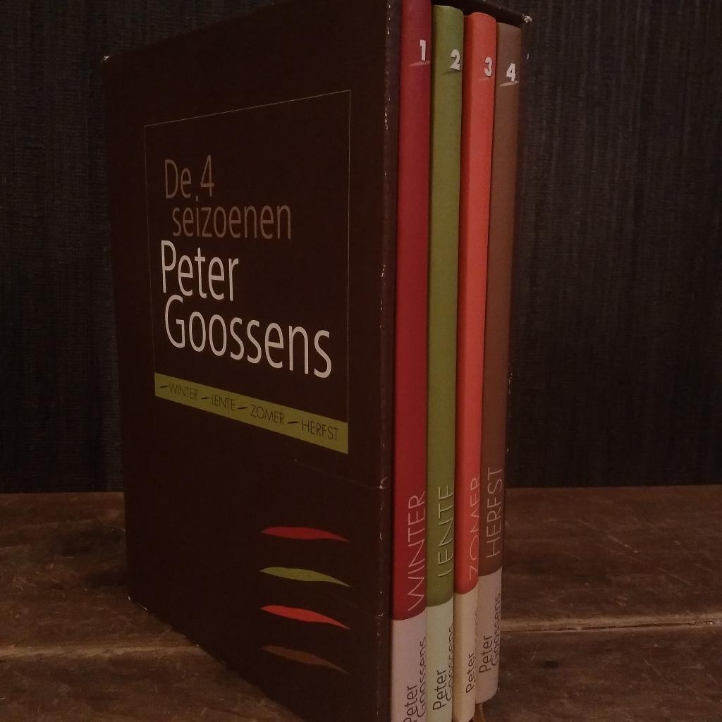 livres de cuisine 4 saisons Peter Goossens. Boîte 4 pièces, Envoi, Comme neuf, Autres types