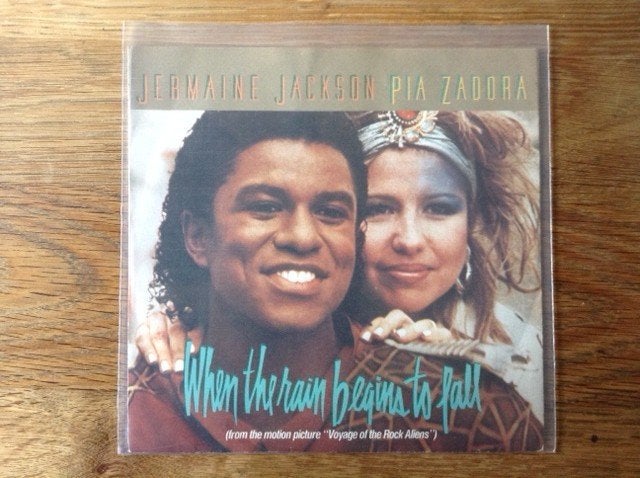 single jermaine jackson & pia zadora, 7 inch, Ophalen of Verzenden, Pop, Beschermende buitenhoes